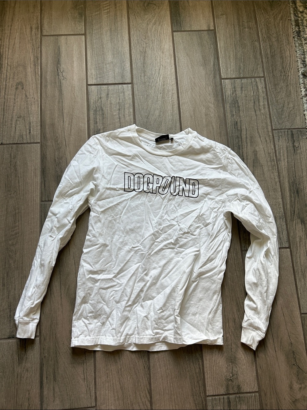 Dog pound White Long Sleeve Logo Tee